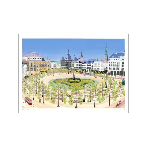 Spring at Kongens Nytorv — Art print by Emma Forsberg from Poster & Frame