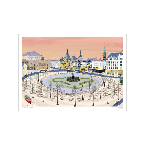 Sunset Over Kongens Nytorv — Art print by Emma Forsberg from Poster & Frame