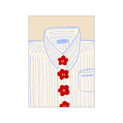 Flower Button-Up — Art print by Engberg Studio from Poster & Frame