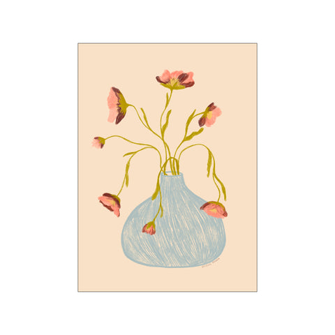 Peonies in a Blue Vase