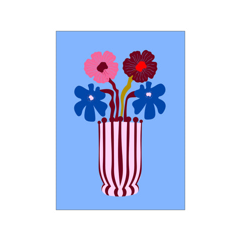 Blue Harmony Flower — Art print by FAAD from Poster & Frame
