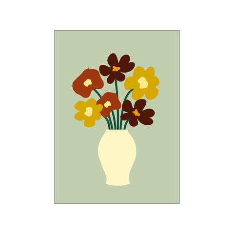 Classic Green Flower — Art print by FAAD from Poster & Frame