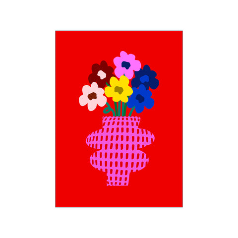 Red Vibrant — Art print by FAAD from Poster & Frame