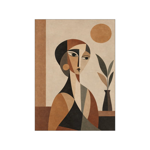 Bohemian Abstract Woman Geometric Female Figure