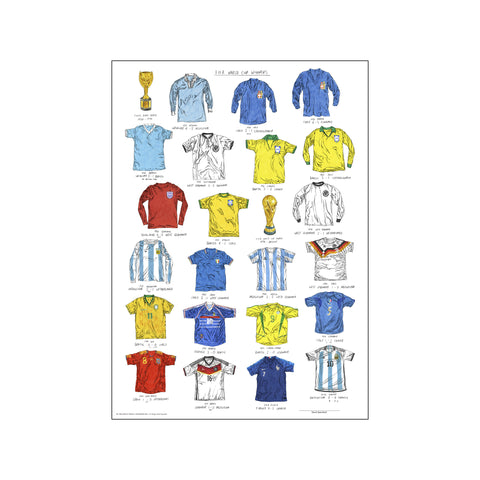 FIFA World Cup Vindere — Art print by David Sparshott from Poster & Frame