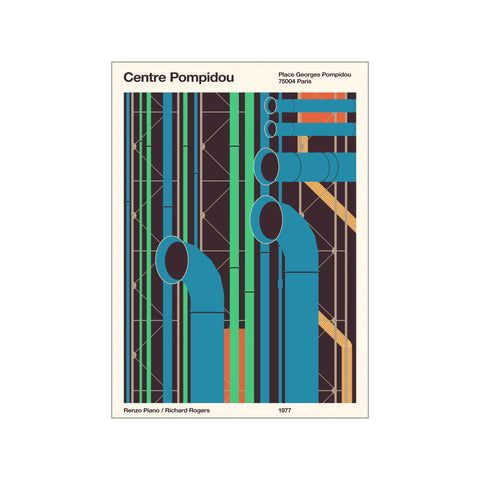 Centre Pompidou — Art print by Florent Bodart from Poster & Frame