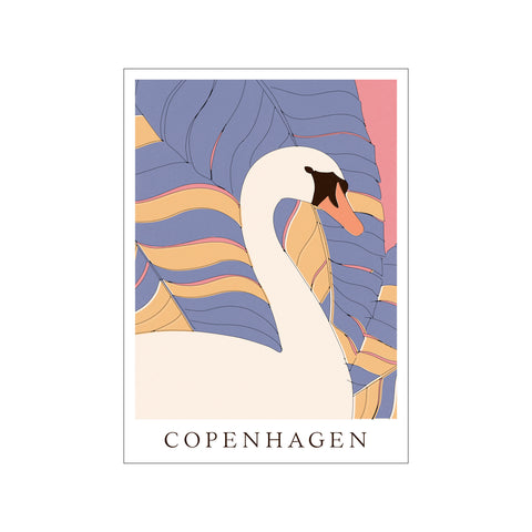 Swan - Copenhagen — Art print by Florent Bodart from Poster & Frame