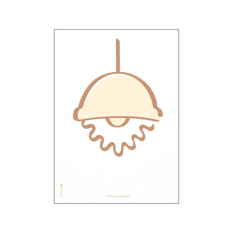 Flowerpot Streg Hvid — Art print by Brainchild from Poster & Frame