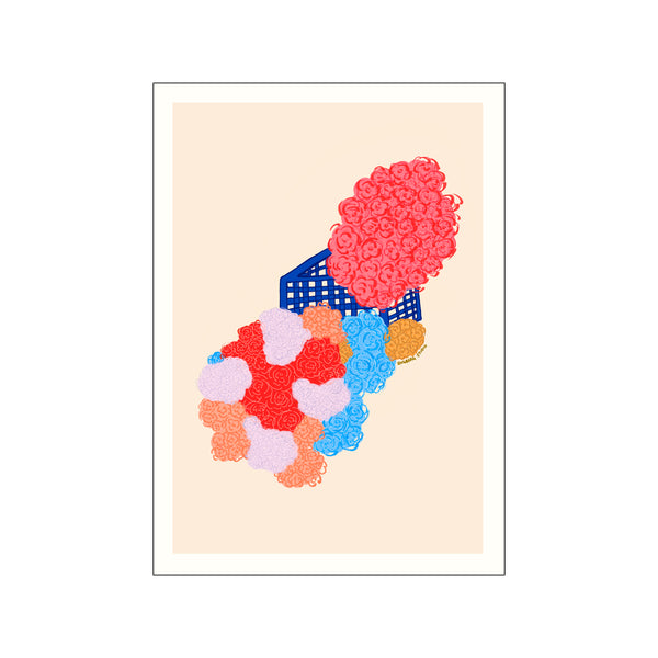 Flowers in a basket — Art print by Engberg Studio from Poster & Frame