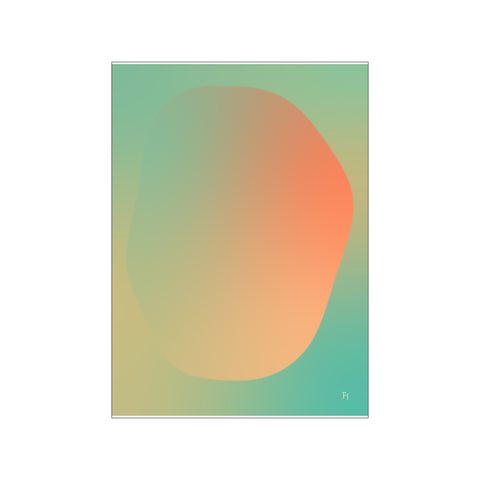 Big Scale Gradient Green — Art print by Fōmu illustrations from Poster & Frame