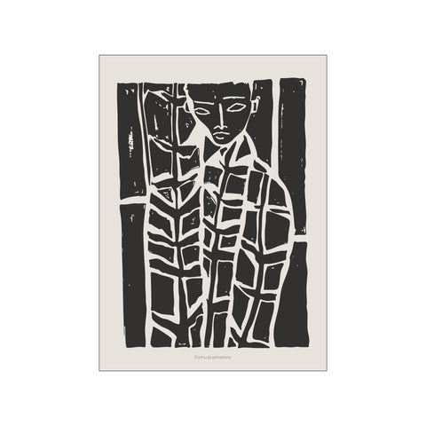 Boy Black — Art print by Fōmu illustrations from Poster & Frame