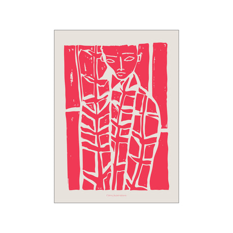 Boy Red — Art print by Fōmu illustrations from Poster & Frame