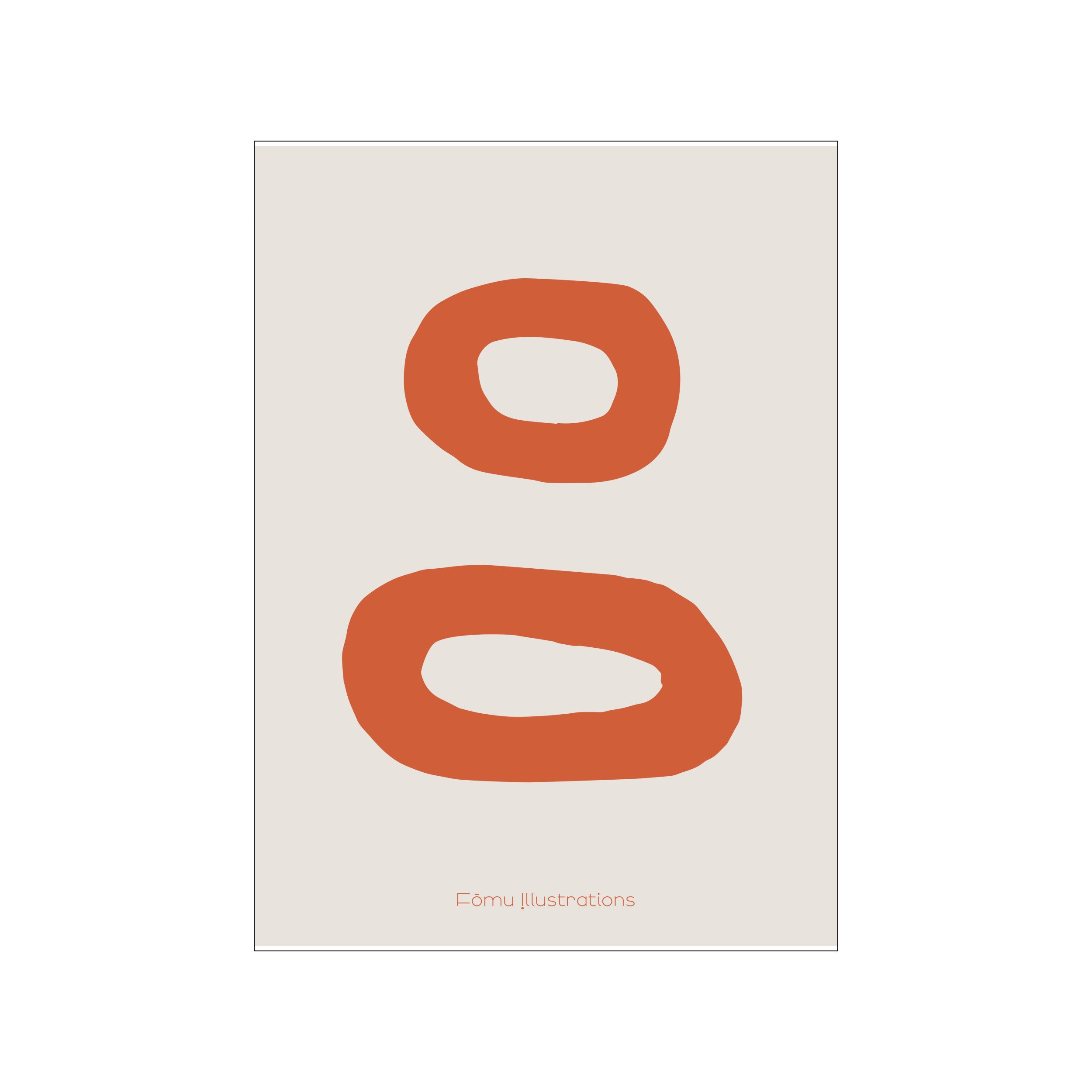 Circles Russet – Poster & Frame Art Group