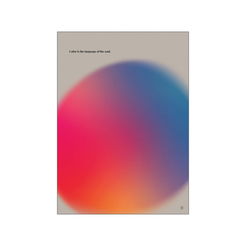Color Is The Language Of The Soul — Art print by Fōmu illustrations from Poster & Frame