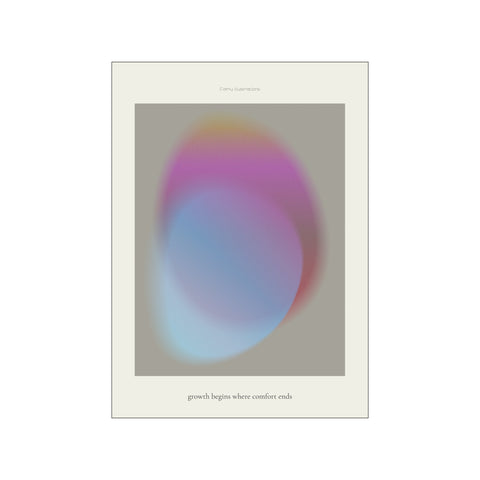 Growth Begins Where Comfort Ends — Art print by Fōmu illustrations from Poster & Frame