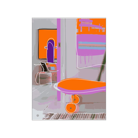Living Room — Art print by Fōmu illustrations from Poster & Frame