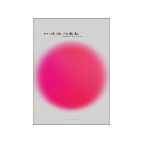 Love Heals What Fear Divides — Art print by Fōmu illustrations from Poster & Frame
