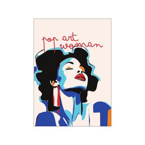 Pop Art Singer Blue — Art print by Fōmu illustrations from Poster & Frame