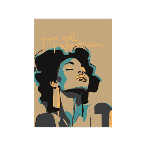 Pop Art Singer Brown — Art print by Fōmu illustrations from Poster & Frame