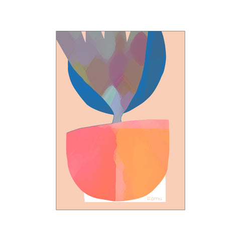 Pot Of Flowers Abstract — Art print by Fōmu illustrations from Poster & Frame