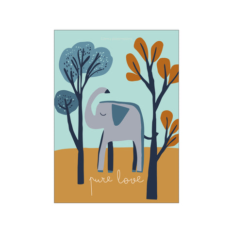 Pure Love Blue — Art print by Fōmu illustrations from Poster & Frame