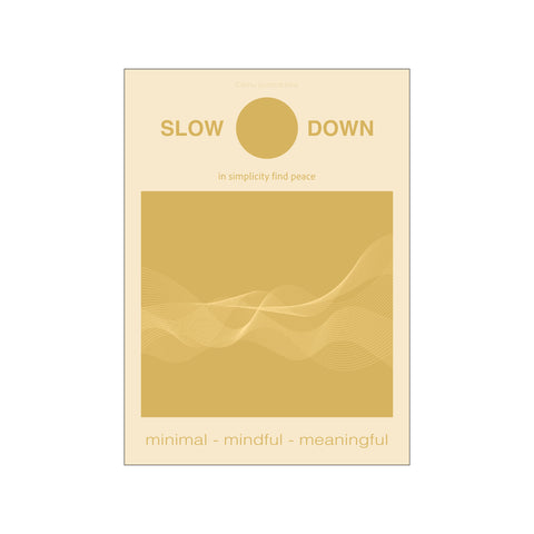 Slow Down Carry — Art print by Fōmu illustrations from Poster & Frame