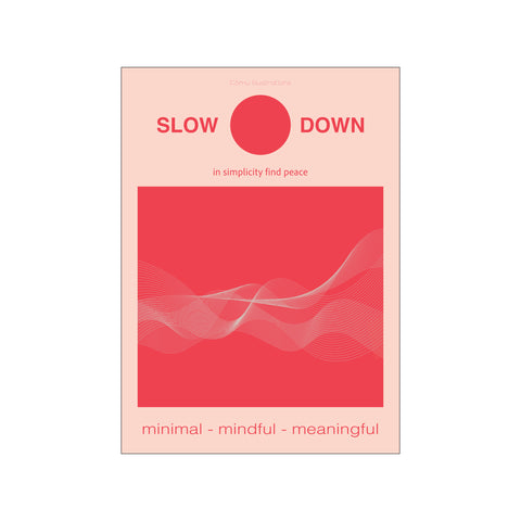 Slow Down Red — Art print by Fōmu illustrations from Poster & Frame