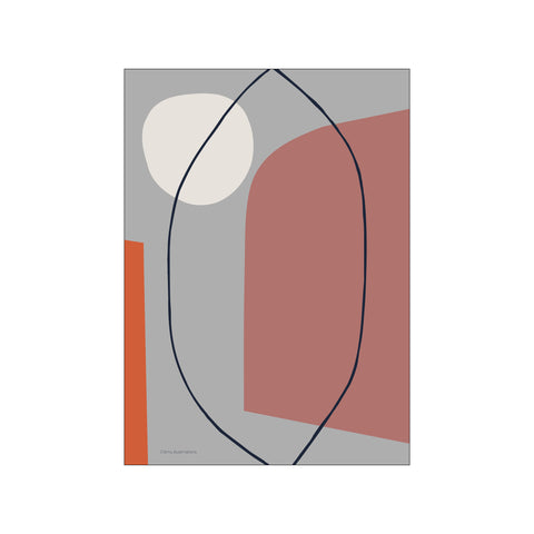 The Middle Brown — Art print by Fōmu illustrations from Poster & Frame