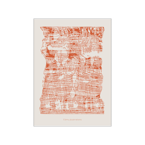 Wires Russet — Art print by Fōmu illustrations from Poster & Frame