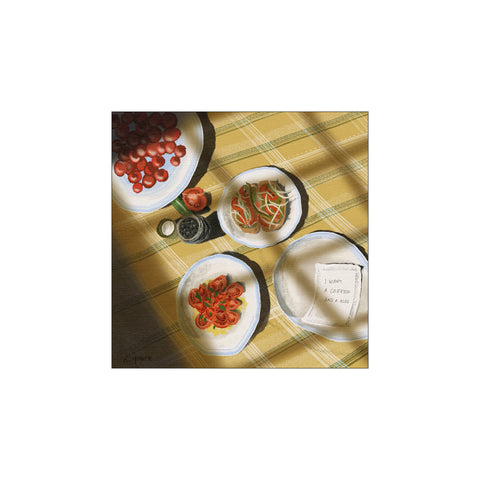 A Coffee And A Kiss — Art print by Form Faktory from Poster & Frame