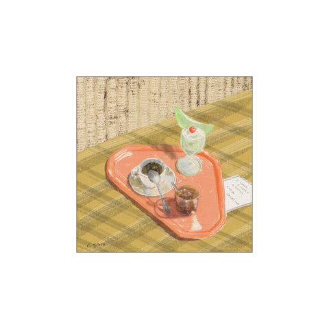 A Coffee And A Tattoo — Art print by Form Faktory from Poster & Frame