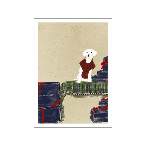 RL Dog Xmas — Art print by Form Faktory from Poster & Frame