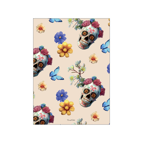 Skull pattern — Art print by Frida Kahlo from Poster & Frame