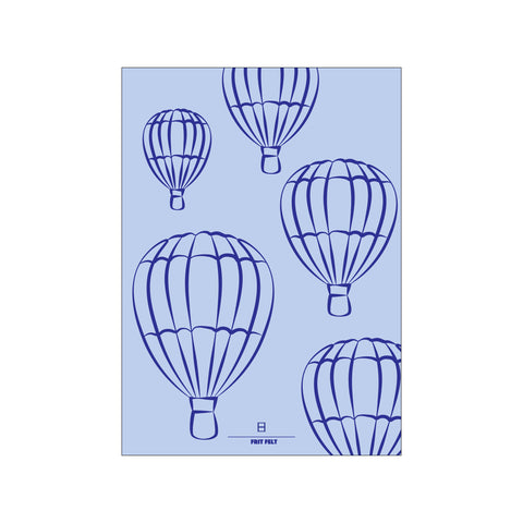 Luftballon Blå — Art print by Frit Felt from Poster & Frame