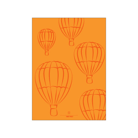 Luftballon Orange — Art print by Frit Felt from Poster & Frame