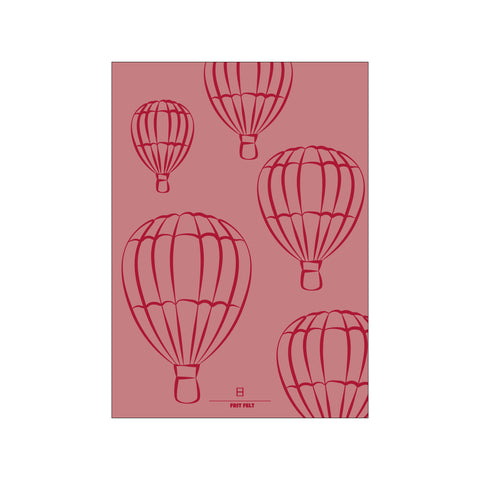 Luftballon Rød — Art print by Frit Felt from Poster & Frame