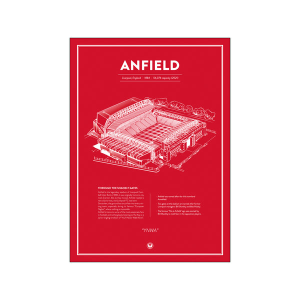Anfield — Liverpool (Color) — Art print by Fans Will Know from Poster & Frame