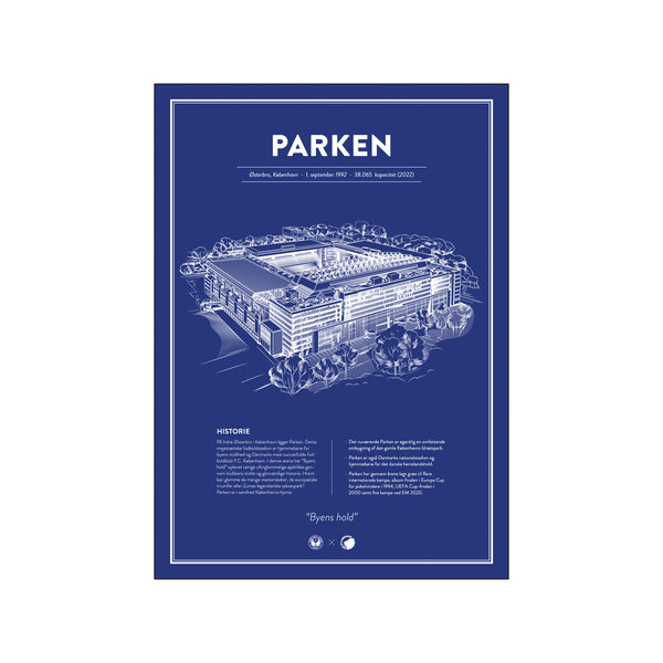 Parken — F.C. København (Color) — Art print by Fans Will Know from Poster & Frame