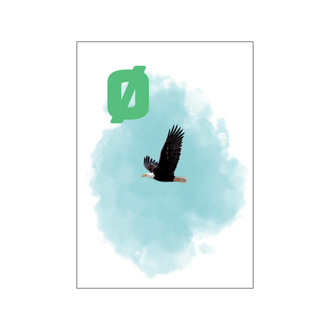 Ø Green Ørn — Art print by Tinasting from Poster & Frame