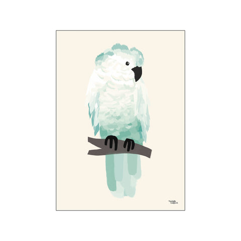 Green cockatoo — Art print by Michelle Carlslund - Kids from Poster & Frame