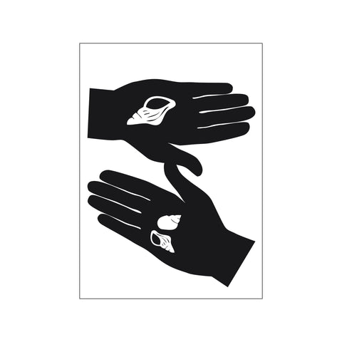 Hands with shell — Art print by Wonderful Warehouse from Poster & Frame