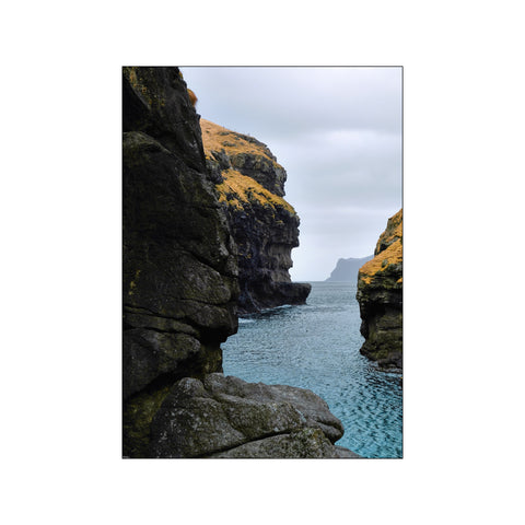 Havnen i Gjógv — Art print by PLAKATfar from Poster & Frame