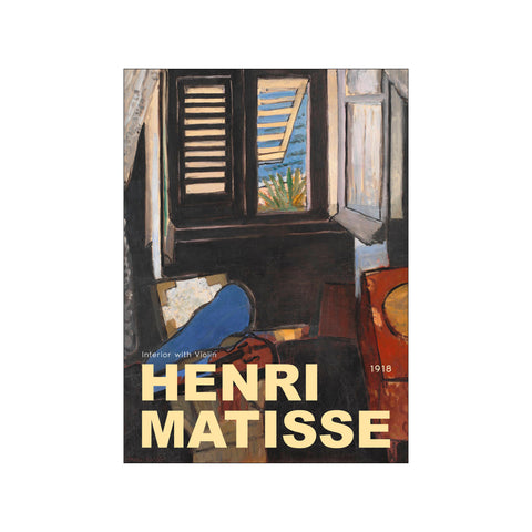 Interior with violin — Art print by Henri Matisse from Poster & Frame