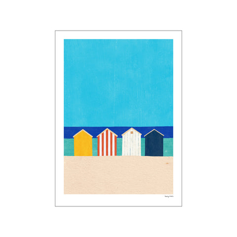 Beach houses — Art print by Henry Rivers from Poster & Frame