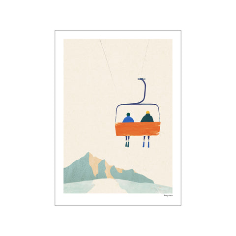 Chairlift - Skiing 3 — Art print by Henry Rivers from Poster & Frame