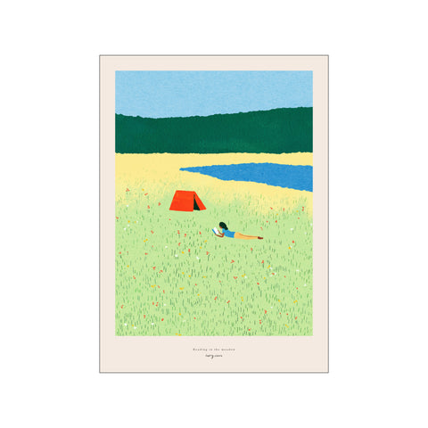 Reading in the Meadow — Art print by Henry Rivers from Poster & Frame