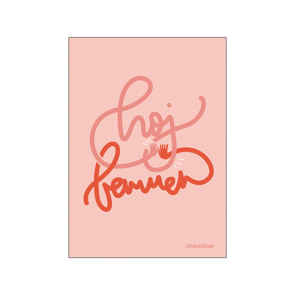 Hoej Femmer Pink — Art print by Lippalulle Studio from Poster & Frame