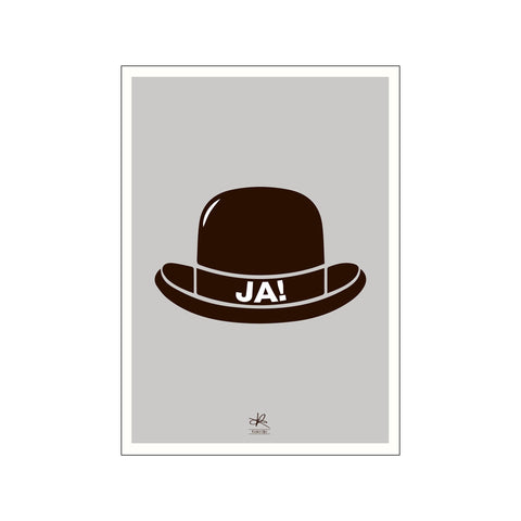 Jahatten - Grå — Art print by Kasia Lilja from Poster & Frame