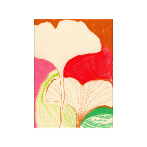 Ginkgo Leaves In Color I — Art print by Janel Bragg from Poster & Frame