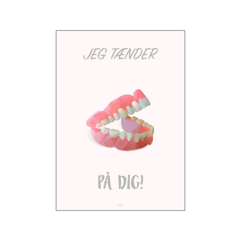 Jeg tænder på dig — Art print by Citatplakat from Poster & Frame